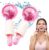 Miioto 2 Stück Facial Ice Globes, Facial Roller Massagegeräte, Kühlende Massagebälle für Gesicht, für Straffen die Haut, Reduzieren Schwellungen und Augenringe, Verbessern die Durchblutung (Rosa)