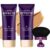 Body Coverage Perfector, All-Over Complexion Perfector with Extra Large Body Makeup Brush, Tattoo Cover, Waterproof, Leg and Body Scar Cover Makeup (Natural + Brown)
