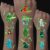 Luminous Tattoos for Children, 8 Sheets Temporary Tattoo Set, Tattoos for Sticking, Children’s Birthday Party Gift Decorations, Advent Calendar Children’s Gifts
