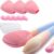 Silikon-Reise-Make-up-Pinselhalter mit Reinigungspad, Organizer-Etui für Foundation, Augen, Lippenpinsel, Aufbewahrung, Reinigung, Geschenk für Frauen, Freundin, Mutter, Ehefrau, 3-teilig, groß + 5