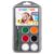 Snazaroo 1172214 Halloween Make-Up Paint Set, Makeup Palette with Brush, Sponge and Instructions, 5 Colours: Black, White, Red, Green, Orange