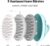 LISAAVO Growth, Scalp Brush, Hair Brush, Hair Massager Scalp, Head Massager for Hair Growth, Shampoo Brush for Women Men, Wet Dry Use, 3 Hardness Level Scalp Scrubber, Blue