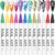 12 Farben 3D Nagelkunststift Set, Kalolary Nagelspitze Nail Art Pen, Graffiti-Punktierungsstift, Zeichnen, Malen, Liner, Pinsel für DIY Nagelkunst, Schönheit, Schmuck, Maniküre Werkzeuge