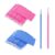 TAKUZA Pack of 200 Disposable Micro Brushes Eyelash Brushes for Eyelash Extension, Eyelash Lifting Accessories, Lashes Graft, Makeup Cleaning Sticks, Oral and Cleanliness (Pink + Blue)
