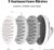 LISAAVO Growth, Scalp Brush, Hair Brush, Hair Massager Scalp, Head Massager for Hair Growth, Shampoo Brush for Women Men, Wet Dry Use, 3 Hardness Level Scalp Scrubber, White