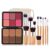 Joyeee Makeup Blush Palette + Cream Contour Palette Set with 11 Makeup Brushes, Contour Concealer Palette for Medium Dark Skin to Conceal Dark Circles, Redness, Acne, Blemishes