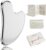 Rena Chris Gua Sha Stone, Stainless Steel Gua Sha Stone for Jaw Shaping & Swelling Reduction, Skin Care Gift (Silver)
