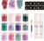 Glitzer Pailletten Body Gel Glitter Make-Up Glitzer Paillette Glitzer Gesicht Set, mit Pinsel +2 Gel-Kleber+10Tattoo Aufkleber, für Party Masquerade Gesicht Körper Nägel 12 Farben