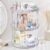 ROWNYEON 360° Rotating Make Up Organiser, Cosmetic Organiser, Skin Care, 3-Layer Skincare, Perfume, Bathroom Organiser, Dressing Table Organiser, Storage for Bathroom, Cosmetic Cabinet (Clear)