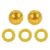 LEEQ Magnetic Acupressure Balls (Gold), Pack of 2 Magnetic Massage Ball, Hedgehog Ball and 3 Massage Rings, Acupuncture Massage Balls, Yoga Ball for Stress Relief Massage