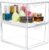 Greentainer Kosmetik-Organizer-Schubladen,Stapelbare Transparenter Acryl-Make-up-Organizer, 2 Stücke Schreibtisch-Schubladen-Aufbewahrungsbox für Waschtisch, Badezimmer, Schlafzimmer