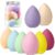 AUAUY 8-piece make-up sponge set, foundation blending beauty sponge, beauty makeup sponges blender for liquid, foundation, powder, sun protection and cream with 1 sponge holder (drop shape)