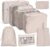 OSDUE Suitcase Organiser Set, 8 Pieces, Packing Cubes, Waterproof Travel Garment Bags, Packing Bags for Suitcase, Packing Cubes with Cosmetic Bag, Shoe Bag, USB Cable Bag (Beige)