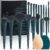 DUcare Make Up Brush Set 17 Pieces with Brush Cleaning Mat and Makeup Sponge Professional Premium Synthetic Makeup Brush Set for Face Eyeshadow Eyeliner Foundation Lips Gift Box