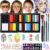 Janolia Children’s Face Paint Set, Rainbow Body Painting Colours, Water-Based Carnival Make-Up, Theatre Make-Up, Fancy Dress Make-Up Face Paint, Ideal Children’s Make-Up Set for Halloween Carnival