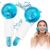 Miioto Pack of 2 Facial Ice Globes, Facial Roller Massagers, Cooling Massage Balls for Face, for Firming the Skin, Reduce Swelling and Dark Circles, Improve Blood Circulation (Blue)