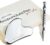 Rena Chris Stainless Steel Gua Sha and Acupuncture Pen, Manual Reflexology Massage Tool to Relieve Muscle Tension and Pain with Reflexology Table