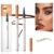 Augenbrauenstift mit 4 Gabelspitze, 2024 Verbesserter Augenbrauen-Tattoo-Stift, 3D-Microblading-Augenbrauenstift, Natürliches Make-up, Magischer Augenbrauenstift (Hellbraun)