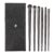 LacyMC 6pcs Eyeshadow Makeup Brush Set, Brush Cosmetic Bag Portable Travel Make Up Brush Bag, Brush Set Makeup Professional Foundation Make Up Brush Set (Black)