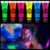 6 Farben Neon UV Schminkfarben, UV Bodypainting, Schminke Schwarzlicht Körperfarbe für Body und Facepainting, Face Paint Schminkset, Körperfarbe UV für Halloween Karneval Make-up Fasching
