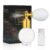 AOOWU Glitter Spray, Glitzer Spray für Face und Body, Glitzer Haarspray Make-up Sparkle Puder Kosmetik Shimmer Highlighter, Powder Glitterspray Haare Körper für Weihnachten Rave Party(Weiss/B)