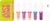 essence Juicy Bomb Lip Oil Set 02 Put of Paradise, Lip Oil Set of 5 Shades, Tropical Fragrance, Shiny Finish, for Nourished Lips, 5 x 2.4 ml