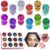 Sugeru®12 Farben glitzer gesicht für Körper, Gesicht, Haare, Nagelkunst | festival body glitzer gesicht | glitter zubehör make up | Halloween,festival outfit damen,kinderschminke (12-2.5g/pcs)