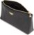 Berliner Bags Premium Anna Leather Cosmetic Bag Small Pencil Case for Women and Girls, black/gold, Minimal