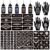 Moricher Temporary Kits 5 Ink 102 Stencils Semi Permanent Markers for Women Men Kids DIY Art Painting Party Gifts