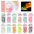 Fluoreszierendes Glitzer 12 Farben, Festival Glitzer Gesicht, Eleanore’s Diary Karneval Makeup Glitzer, Körperglitzer, Glitzer Festival Farbwechsel Irisierende Pailletten für Nägel Augen Haar DIY