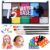 Katiluxiya Water Activated Body Paint for Halloween Cosplay Party, Face Painting Kit for Kids Adults Non-toxic Washable, 15 Colours Water Based Painting Palette, 4 Brushes and 6 Stickers (15 Colours)