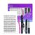 4-in-1 individuelle Wimpernverlängerung Kit, 100Pcs C Curl Clusters Falsche Wimpern Mix 10-12-14-16mm, 2-in-1 Bond Seal Kleber, Make-up Entferner, Wimpern Pinzette mit Kamm, DIY Home Use, lila-B3