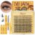 QUEWEL Manga Lashes Set of 120 Cluster Lashes Set, Mix10-18 mm DIY Eyelash Extensions Set with Eyelash Glue and Tweezers, Lash Extension Set for Everyday Use Parties Lash Clusters (Manga B Kit)