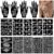 Henna Stencil Set, 247 Pieces Temporary Tattoo Stencils, 14 Sheets Henna Tattoo Children & Adults Stencils for Women Girls Teens Face Paint Body Art
