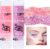 Prreal 2pcs Body Glitter, Mermaid Face Glitter Stick Makeup Holographic Sequins, Hair Glitters Eyeshadow Body Shimmer for Rave Accessories,Stage Christmas Festival Makeup Glitter(Light Pink+Pink)