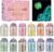 Lynlon Glitter Face 12 Colours Festival Glitter Face Luminous Face Hair Nail Body Glitter Sequins for Makeup DIY Epoxy Resin Snow Globes Party Halloween