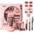 Makeup Set All-in-One Girls Makeup Gift Set for Women Complete Starter Cosmetic Set Including Eye Brush Set, Eyeshadow Palette, Eyebrow Pencil, Mascara, Eyeliner Pen