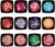 Festival glitzer gesicht Gel 12 Farben Set, Body Glitter Gel mit verschiedenen Formen, festival Zubehör für Frauen, Glitter Makeup Set für Nail Art, Gesicht, Haare, Lidschatten, Augen