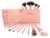 Luvia Makeup Pinsel Set inkl. Kosmetiktasche für Schminke – Rose Golden Vintage Make-Up Brush Set – 14 Profi Kosmetikpinsel/Schminkpinsel in Nude/Rosegold – Geschenkidee – Vegane Kosmetik/Schminke