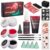Lictin Halloween Make-Up, Halloween Make-Up, Artificial Blood Halloween, Face Paint Halloween, Black, Red and White Face Paint, Halloween Special Effect Makeup Set for Zombies, Vampires, Cosplay