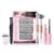 Beauty7 DIY Wimpern Extensions Set Einzelne Wimpern Einzeln Applicator Tool 2-IN-1 Bond & Seal Entferner Pinzette Wimpernzange Cluster Wimpern Kit 13mm-15mm Büschel Wimpern