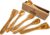 EMNA – 5-Piece Olive Wood Kitchen Utensil Set | Approx. 30 cm | Exclusive Gift Box | Design Cooking Spoon with Corner | Salad Cutlery | Flat and Slotted Pan Turner | Gifts Idea | Woman
