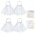 200 Stück Nagel Stick Display,SUPRROW Nail Art Tips Nagellack Display Ring Stick und 4 Nummern-Aufkleber für Display und Praxis DIY Nail Art Nagelstudios(Transparent)