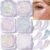 Mezrkuwr 6 Stück Body Glitter Gel Make Up Glitzer Chunky Glitter Liquid Glitzer Gesicht Festival Glitzer Gesicht, Glitzer Flüssiger für Gesicht Haare Lippen Nägel