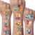 Football Glitter Tattoo Set Children, 12 Sheets Football Temporary Glitter Tattoo Children, Football Gifts for Boys, Football School Cone Filling Boys, Football Decoration Birthday for Children