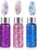 Glitzer Gesicht Body Glitter Gel, 3 Farben Meerjungfrau Glitzer Make Up, Festival Glitzer Gesicht Gel, Schminke Karneval Glitzer für Festival, Musikfestivals, Party, Masquerade, Body/Face/Haare/Lippen
