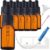 HandsUnity 10ml-12Stk Pipettenflasche kleine Glasflasche – Apothekerglas set aus Bernsteinglas mit schwarzer Pipettenkappe Inklusive 29 Stk Hilfszubehör Braunglasflaschen
