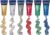 Kryolan Multi Gel Glitter Set mit 6 Farben – Multicolor – Perfekt für Kinderschminken, Partys, Karneval und Festivals! Für glitzerndes Styling von Gesicht, Körper und Haaren
