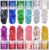 Festival Glitzer Gesicht für Festliche Verkleidungen, 12 Farb-Set Body Glitter für Nagelkunst und Körper, Haare, Kleidungsdekoration, Feminine Make Up Pailletten und Zubehör