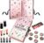KreativeKraft Advent Calendar, Beauty Make Up Set for Women and Teenagers, Girls’ Christmas Advent Calendar with Make-Up, Pink
